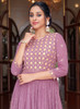 Beautiful Lavender Sequence Embroidery Anarkali Gown151