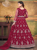 Beautiful Magenta Embroidery Traditional Festive Anarkali Suit221