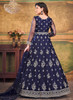 Beautiful Dark Blue Embroidery Traditional Festive Anarkali Suit222