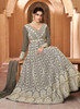 Beautiful Grey Lucknowi Embroidery Anarkali Gown225