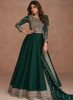 Beautiful Dark Green Sequence Embroidery Festive Anarkali Gown235