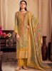 Beautiful Yellow Printed Viscose Jacquard Salwar Kameez244