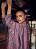 Beautiful Purple Embroidery Designer Silk Pant Style Suit247