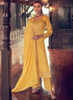 Beautiful Yellow Embroidery Designer Silk Pant Style Suit248