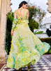 Beautiful Green Tie-dye Printed Cape Style Co-Ord Palazzo255