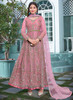Beautiful Pink Multi Embroidery Designer Anarkali Suit259