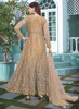 Beautiful Beige Golden Multi Embroidery Designer Anarkali Suit260