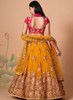 Beautiful Yellow Multi Embroidery Wedding Lehenga Choli263