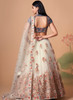 Beautiful Off White Multi Embroidery Wedding Lehenga Choli265