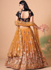 Beautiful Mustard Yellow Multi Embroidery Wedding Lehenga Choli269