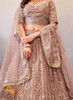 Beautiful Mauve Mirror Work Embroidery Wedding Lehenga Choli275