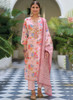 Beautiful Pink Floral Gota Patti Embroidered Salwar Kameez328