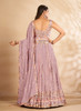 Beautiful Mauve Mirror Embroidered Anarkali Gown399