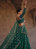 Beautiful Dark Green Sequence Embroidery Traditional Lehenga Choli411