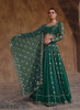 Beautiful Dark Green Sequence Embroidery Traditional Lehenga Choli411