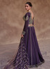 Beautiful Purple Golden Sequence Embroidery Traditional Lehenga Choli413