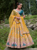 Beautiful Yellow Multi Embroidery Wedding Lehenga Choli414