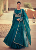 Beautiful Turquoise Embroidery Anarkali Gown461