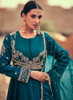 Beautiful Turquoise Embroidery Anarkali Gown461