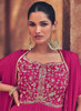 Beautiful Rani Pink Embroidery Jacket Style Anarkali Dress465