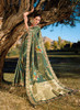 Beautiful Dark Green Embroidery Banarasi Silk Saree503