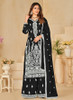 Beautiful Black Sequence Embroidery Traditional Palazzo Suit541