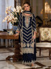 Beautiful Dark Blue Embroidery Designer Palazzo Suit552