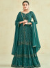 Beautiful Green Sequence Embroidery Anarkali Gown571