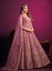 Beautiful Rich Pink Embroidery Festive Anarkali Suit576