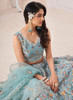 Beautiful Blue Sequence Embroidery Wedding Lehenga Choli608