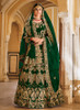 Beautiful Green Traditional Embroidery Wedding Lehenga Choli671