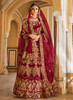 Beautiful Maroon Traditional Embroidery Wedding Lehenga Choli673