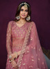 Beautiful Pink Sequence Embroidery Traditional Anarkali Suit743