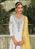 Beautiful White And Yellow Embroidery Traditional Salwar Kameez863