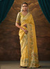 Beautiful Yellow Multi Floral Paithani Banarasi Dola Silk Saree899