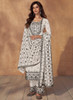 Beautiful White Kashmiri Embroidery Traditional Salwar Suit924