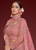 Beautiful Blush Pink Resham Thread Embroidery Lehenga Choli And Dupatta976