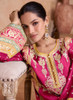 Beautiful Hot Pink Multi Embroidered Wedding Palazzo Suit1059