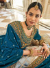 Beautiful Turquoise Embroidery Designer Salwar Suit1104