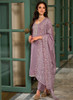 Beautiful Purple Sequence Embroidery Traditional Pant Style Suit1160