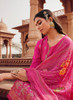 Beautiful Hot Pink Handwork Embroidery Traditional Pant Style Suit1167