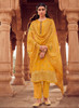 Beautiful Yellow Handwork Embroidery Traditional Pant Style Suit1170