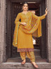 Beautiful Yellow Multi Embroidered Traditional Punjabi Style Suit1175