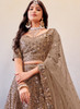 Beautiful Light Brown Sequence Embroidery Wedding Lehenga Choli1212