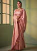 Beautiful Peach Brocade Detailed Kanjivaram Silk Saree1249