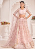 Beautiful Baby Pink Sequence Embroidered Traditional Wedding Lehenga Choli1268