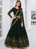 Beautiful Black Sequence Embroidery Georgette Lehenga Choli1330