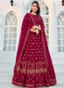 Beautiful Magenta Sequence Embroidery Georgette Lehenga Choli1332