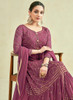 Beautiful Mauve Sequence Embroidery Anarkali Gown1352
