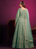 Beautiful Sea Green Embroidery Festive Anarkali Suit1401
